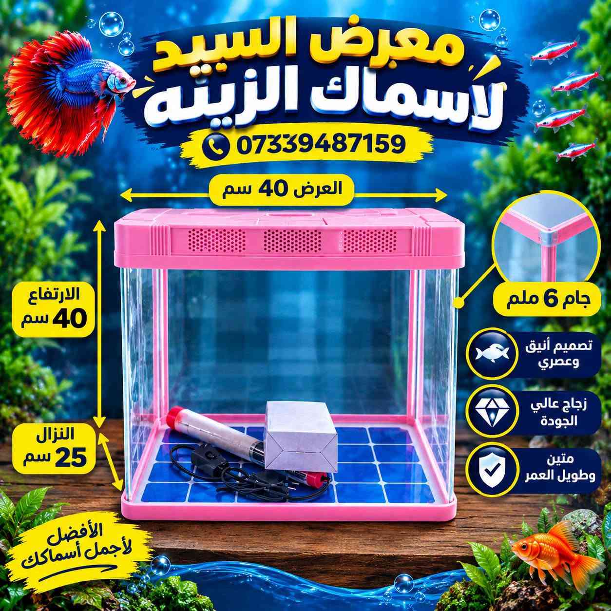 أحواض زينة • جام 6مم • تصميم عصري