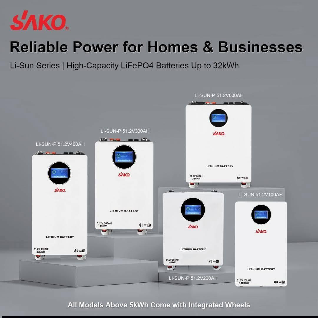 يتوفر اجهزة انفيرتر وبطاريات نوع ساكو SAKO للطلب والاستفسار *********** واتساب
Battery 
 5kw 755$
10kw 1295$
15kw 1610$
16kw 1755$
30kw 3180$

Inverters
Sunin 6kw ip67 hyb 710$
Sunin 8kw ip67 hyb 1055$
Sunin 12k 3phase ip67 hyb 1370
Sunon 6.5kw hyb 340$
Sunon 6.2k hyb 310$
Sunpolo 6kw 390$
Sunpolo 11k hyp 630$
Sunon PRO 5.5kw 285$
