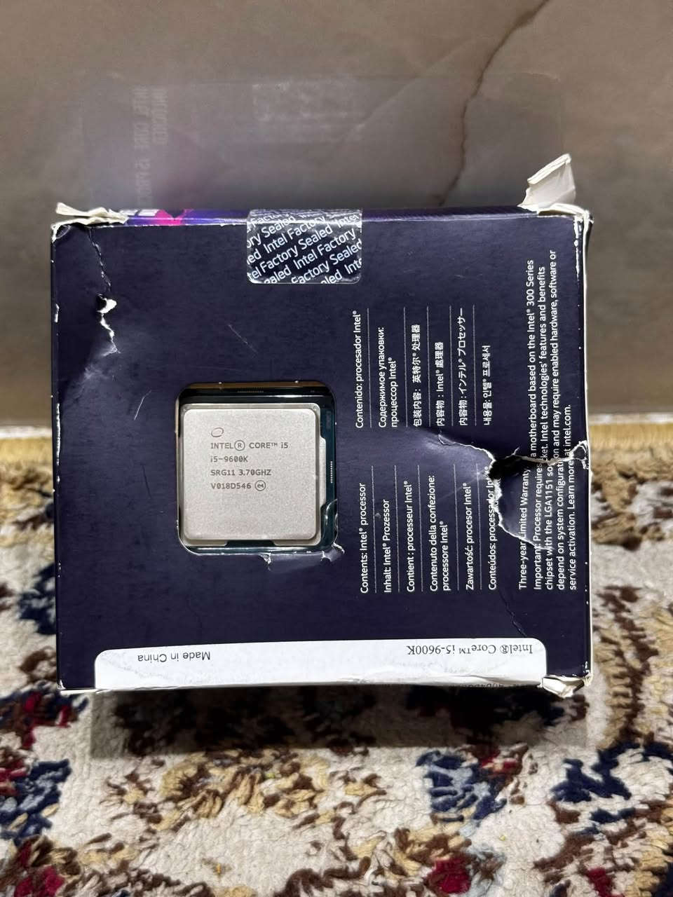 i5 9600k • جديد • كبس شركة