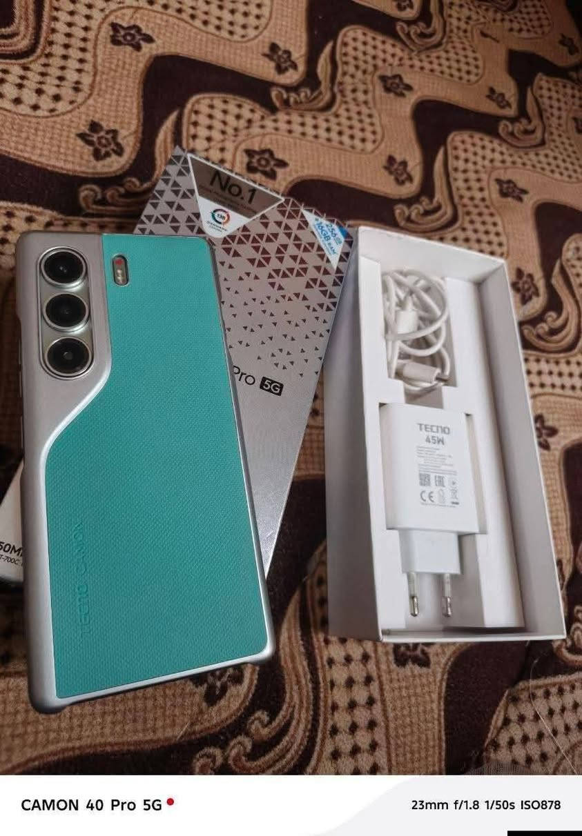 سلام عليكم
‏تكنو كامون 40 برو 5g 
استخدام سبوع واحد فقط
اكرر نعم سبوع واحد فقط
‏ المعالج Dimensity 7300 Ultimate  
‏بطارية 5200
‏رام 12+12 /24
‏ذاكره 256 
‏‏ملحقاته كامل شاحنه 
مع وصل شراء الزبونه(____________) 
‏ السعر : ٣٦٥ ألف وبي مجال بسيط
‏ 
‏للاستفسار/:  ***********
