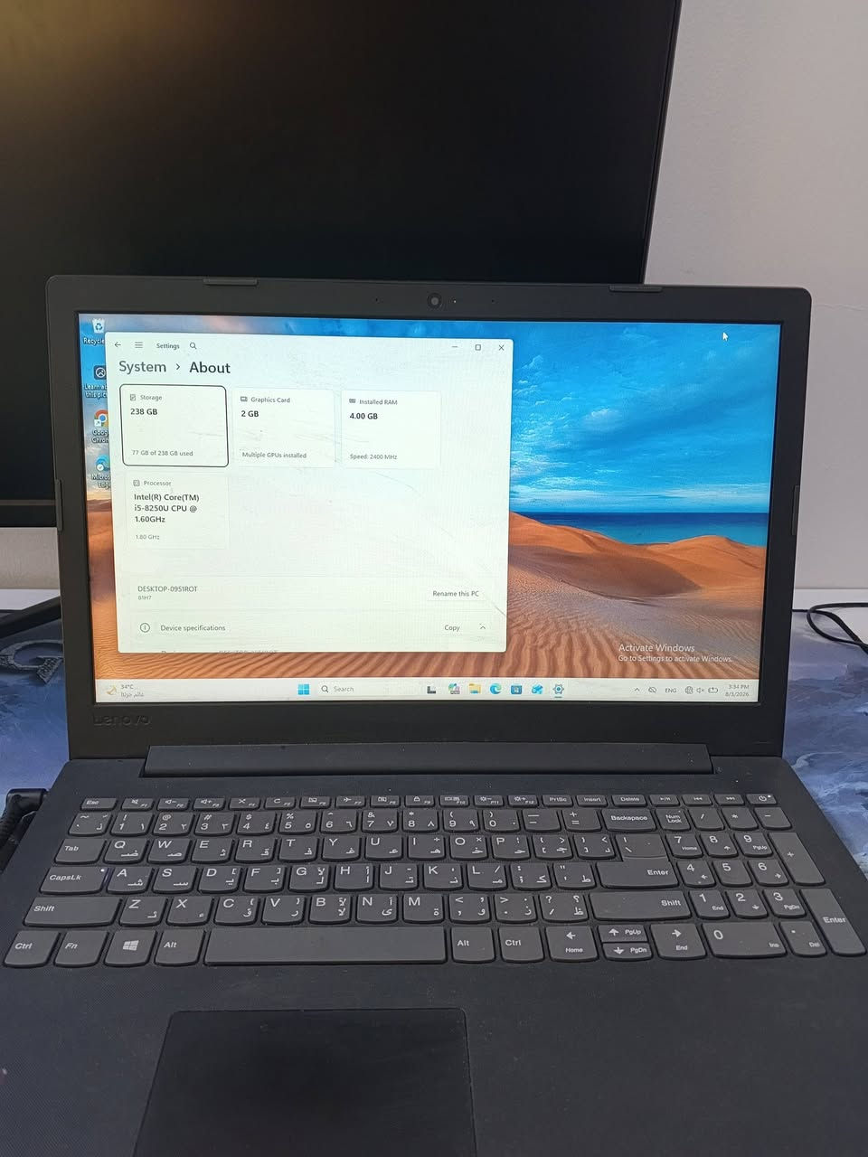 لابتوب Lenovo IdeaPad مواصفات: معالجه / i5-8250U - راماته / 4GB كارت الشاشة / GeForce MX110 620

شاحنته الأصلية موجودة لابتوب نظافته زينه 

تواصل واتساب ***********

