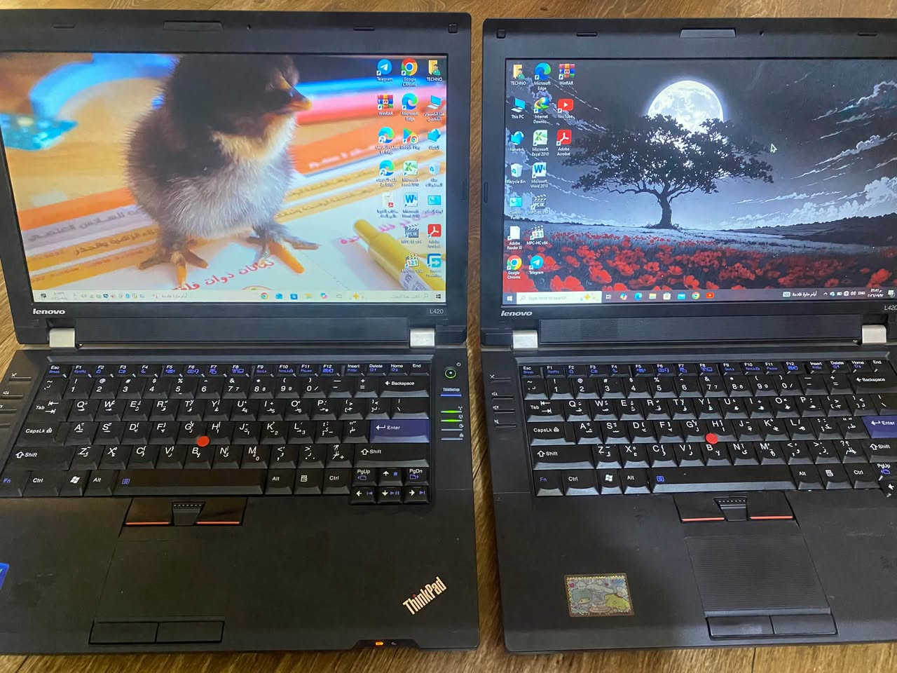 متوفر لابتوبات لينوفو ThinkPad للبيع (شغالة ونظيفة)
للبيع حاسبتين لينوفو (Lenovo ThinkPad L420) بحالة جيدة جداً وشغالات وبدون أي مشاكل، ممتازة للدراسة والتصفح والأعمال المكتبية.
 الحالة: شغالين تمام مع كافة الشواحن.
 ملاحظة: البطاريات يحتاجن تبديل (تشتغل مباشر على الشاحنة).
 السعر المقترح: 120 ألف للمفرد / 220 ألف للزوج (وقابل للتفاوض البسيط).
 العنوان: كربلاء - حي النصر قرب محطة بنزين وزني
 للتواصل: ***********
