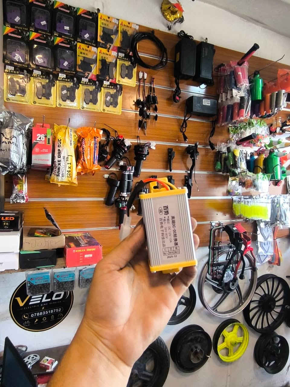🏍️⚡ عطل بدراجتك؟ لا تخلي مشوارك يوقف… خليها على VELO CENTER!
🔧 تشخيص دقيق • صيانة احترافية • أداء يرجع مثل ما تحب

VELO CENTER
مركز متخصص بصيانة وتصليح الدراجات الكهربائية.

• صيانة وبرمجة Controllers
• تشخيص الأعطال الكهربائية
• فحص وتبديل البطاريات
• تصليح الإنارة والهورن والإشارات
• تبديل التايرات وقطع الغيار

📏 القياسات المتوفرة:
3.00-10 • 3.50-10 • 90/90-12 وغيرها حسب الطلب.

━━━━━━━━━━━━━━━━━━

📍 حي الجهاد – منطقة الألفين
شارع حسينية الزهراء

📵 الخاص مغلق
📲 للحجز والاستفسار حصراً عبر واتساب:
https://wa.me/9647883518752

⚡ VELO CENTER
احتراف بالصيانة… وثقة بكل مشوار.

نص مكتوب في الصور:
- صيانة وقطع غيار
- الدراجات الكهربائية
- ***********