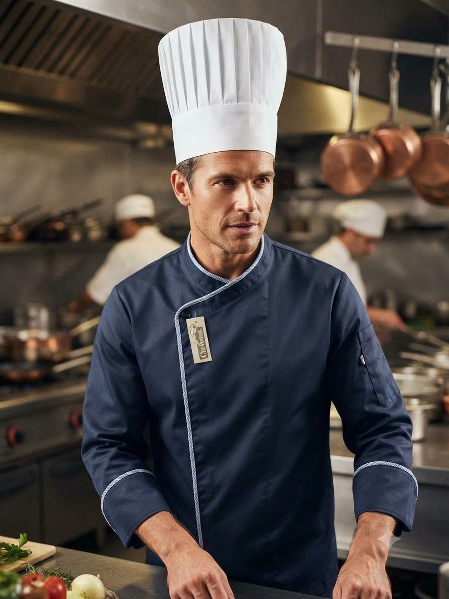 رجعنالكم من جديد بأجمل وأرقى موديلات يونيفورم المطاعم والكافيهات 👨‍🍳🔥
​توفرت عدنا تشكيلة مميزة تجمع بين الأناقة والراحة لعملكم:
​قمصان مطاعم: متوفرة (ردن ونص ردن)
​المستلزمات: مريلة، طاقية، وزرة، وتيشرتات نص ردن
​الزي العمال: سكراب قطعتين للعمال 
​البچامات: متوفرة بلون أسود وباقي الموديلات ✌️
​الأحذية: سليبر طبي رجالي لراحة أطول أثناء العمل 👟
​🧵 خدمة التطريز متوفرة (لتثبيت شعار أو اسم مطعمكم بكل إتقان).
​🎁 عروض خاصة: في حال أخذتو سيت كامل، يحق لكم تخفيض خاص 🩵
​📏 القياسات المتوفرة: S / M / L / XL / XXL / 3XL
​🚚 خدمة التوصيل:
​بغداد: 5 آلاف
​المحافظات: 5 آلاف
​للطلب والحجز يرجى مراسلة الصفحة أو مراسلتنا واتساب حصراً:
📱 ***********
​#مطعم #شيف #فنادق #يونيفورم #ملابس_مطاعم #تطريز_شعار #مطاعم_بغداد #ملابس_عمل #تجهيزات_مطاعم #زي_موحد #كافيهات_بغداد #مريلة_شيف #سكراب_عامل

نص مكتوب في الصور:
- KHAZRA KHAZRA KHAZRA KHAZRA KHAZRA KHAZRA KHAZRA KHAZRA