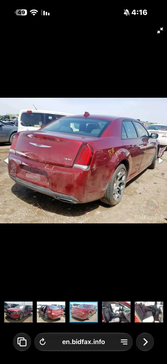 C300  2018
السياره ماشيه 51milالف فقط حقيقي 
داخل جلد ابيض 
شاشه جبيره واعطال
قطعتين تبريد
رادار مري  
ومواصفات الاوباما المعروفه 
السياره عليها ادامه كامله بمركز TAN ونشطه حيل وبدون اي مشاكل ولا اي كلوب مشتغل بدشبول كلها امورها تمام كير مكينه كله مكفول وبدون ايرباك السياره وبيها سونار حادثها جانبي تعمير وتبديل بابتين ونصبغت الصفحه توحيد لون بدون اي معجون او تصليح فقط رش وموجود سونار كامل بيها السياره وكشرها نضيف بجم كبس امامي خلفي هزه جديده وارقام جديده
سعر 180 
***********

نص مكتوب في الصور:
- en.bidfax.info