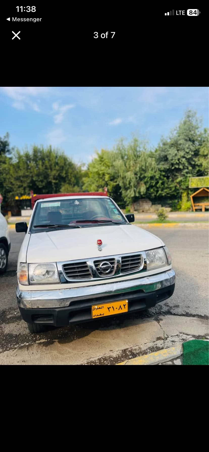 نیسان ٢٠٠٠ استرا خاس ناو سور مالی دۆستە
تەبریدو پاوەر نیە 
کابلێتەرە سەیارەکە 
گیر مەکینە ئەکسل کارەبای بەشەرت
دەعمیکی لای چەمەلەخی سایەقی هەیە
کامل بۆیاخە 
هەمو مەسرەفیکی کراوە مالی کەسابەتە
سعری ٤٥ گەلاو مەعامەلە
لە سلیمانیم السليمانية, العراق

نص مكتوب في الصور:
- 4:02 1 of 84
- 4 of 7
- 11:38
- Messenger
- 2 of 7
- 11:38 Messenger 3 of 7 LTE 84
- 4:02 84 7 of 7