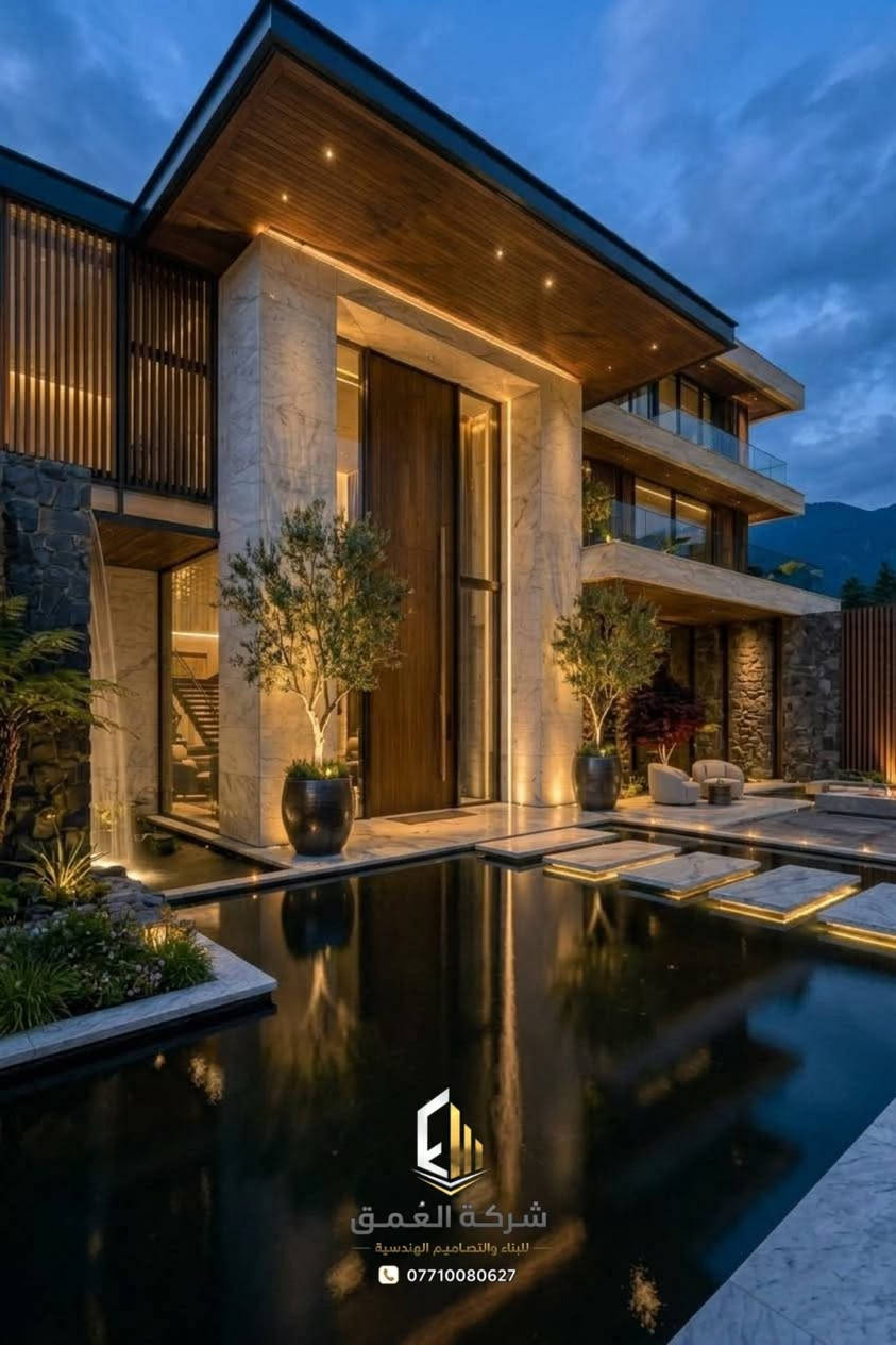 شركة العمق • تصاميم هندسية • فخامة البناء