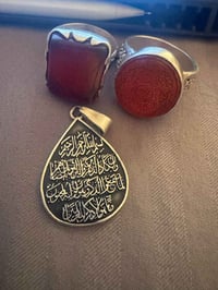 عقيق مخطوط vip  عقيق مخطوط نجمة سليمان مدالية فضة 925 سعرهن كلهن 105 و...