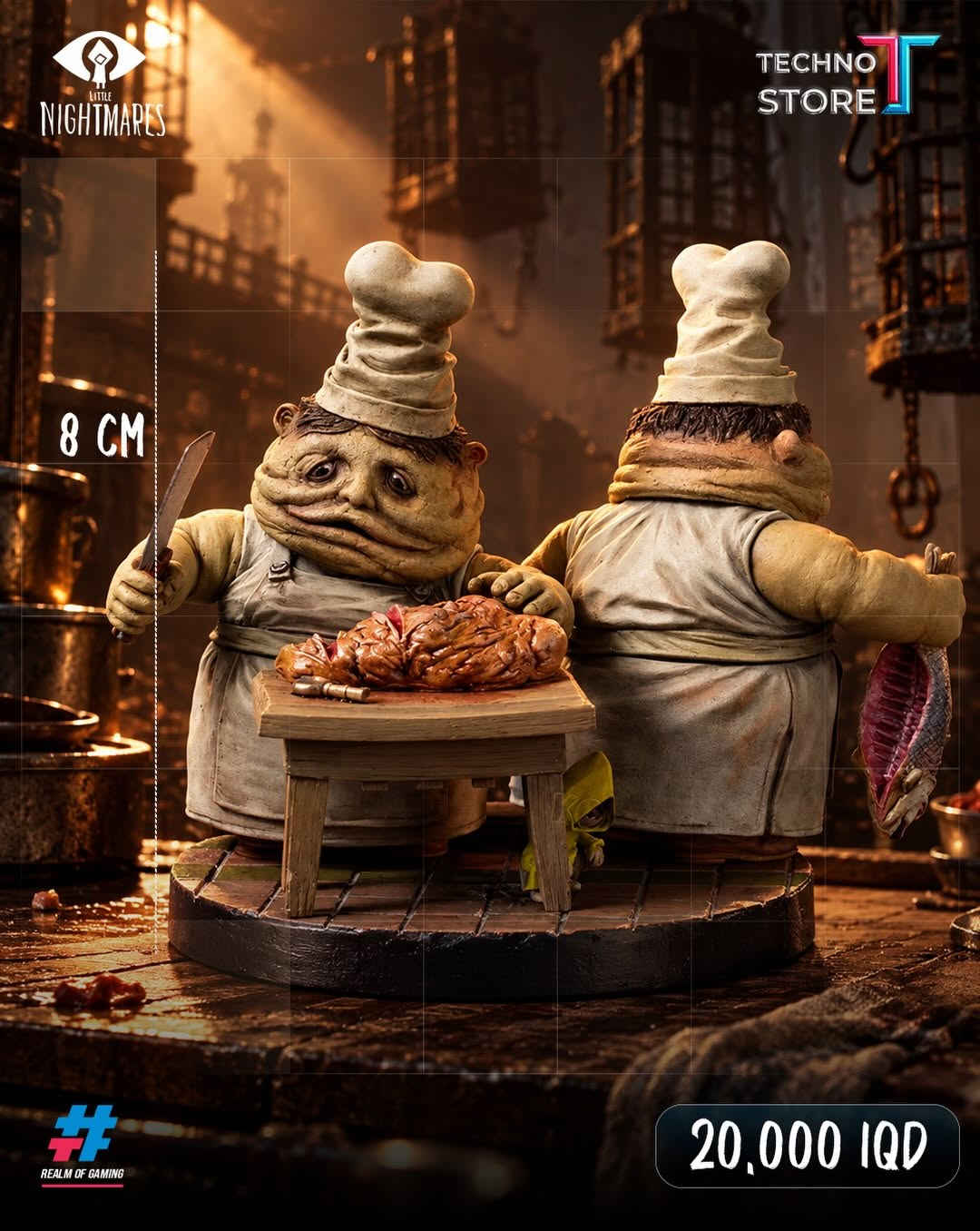 لعشّاق الأجواء المظلمة والتفاصيل الاستثنائية 🖤
مجسمات Little Nightmares متوفرة الآن… أي شخصية تختار؟ 👀

📦❤️‍🔥توجد خدمه توصيل داخل بغداد والمحافظات ❤️‍🔥📦

✅‌‎الموزع المعتمد لشركه فونكو بالعراق
✅‌‎موزع معتمد لبطاقات يوغي بالعراق

‌‎1️⃣الفرع الاول
بغداد - الكاظمية - شارع اكد
***********

‌‎2️⃣الفرع الثاني
بغداد - شارع الصناعة - قرب شركة النبع
***********
***********⁩l

نص مكتوب في الصور:
- LITTLE NIGHTMARES TECHNO STORE 21 CM REALM OF GAMING 45,000 IQD
- LITTLE NIGHTMARES TECHNO STORE 6 CM REALM OF GAMING 25,000 IQD
- LITTLE NIGHTMARES TECHNO STORE 9.5 CM 9 CM 25,000 IQD REALM OF GAMING
- LITTLE NIGHTMARES 15 CM TECHNO STORE REALM OF GAMING 30,000 IQD
- LITTLE NIGHTMARES TECHNO STORE 10 CM REALM OF GAMING 15,000 IQD
- LITTLE NIGHTMARES TECHNO STORE 8 CM REALM OF GAMING 20,000 IQD
