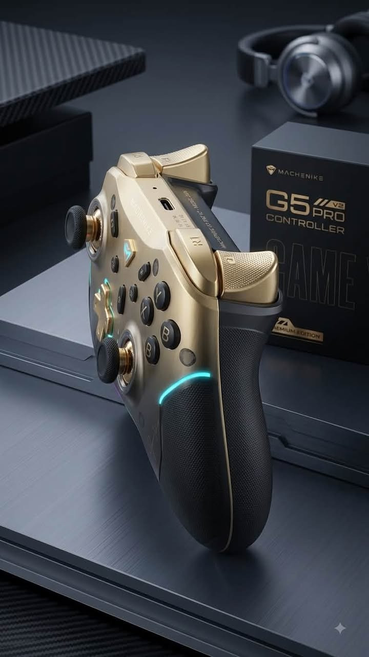 🎮🔥 يد التحكم Machenike G5 Pro V2 – Premium Edition 🔥
إذا تبحث عن يد تحكم احترافية تجمع بين الدقة، السرعة، والتصميم الفخم، فإن Machenike G5 Pro V2 خيار ممتاز لعشاق الكيمنك. 🕹️⚡

🌟 أبرز المميزات:
🔹 عصي تحكم بتقنية Hall Effect لمنع مشكلة الـ Stick Drift 🎯
🔹 أزرار ميكانيكية سريعة ودقيقة ⚡
🔹 معدل استجابة سلكي يصل إلى 1000Hz 🚀
🔹 قاعدة شحن RGB أنيقة ومميزة 🌈🔋
🔹 تصميم مريح ومناسب لجلسات اللعب الطويلة 🎮

📦 محتويات وملحقات النسخة Premium:
🎮 يد التحكم Machenike G5 Pro V2
🔋 قاعدة شحن RGB
🔌 كابل التوصيل والشحن
🕹️ ملحقات إضافية للتحكم والتخصيص

🎮 متوافقة مع:
✅ PC 💻
✅ Nintendo Switch 🎮
✅ Android 📱
✅ iOS 🍎

📲 للطلب والاستفسار عبر واتساب: ***********

🚚 متوفر توصيل إلى كافة محافظات العراق 🇮🇶@
