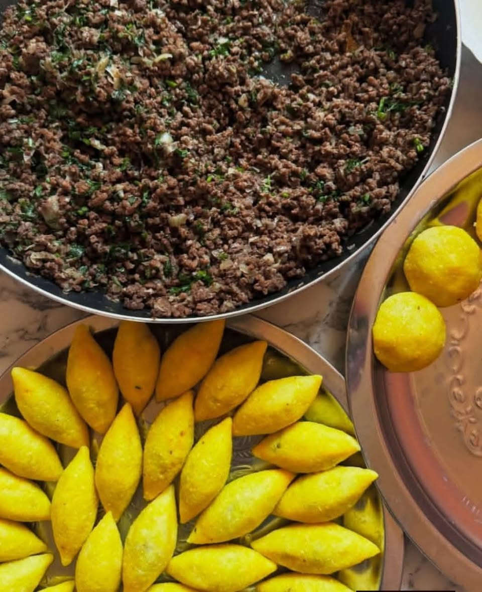 سمبوسه • كبه • لحم حلال