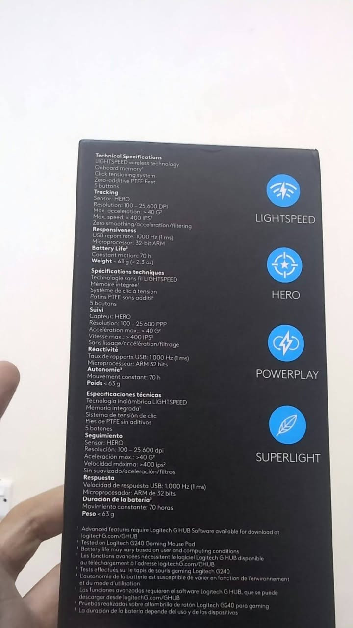 لوجتك لون اسود جديد زلغ مابي 
 25600 dpi 
400 ips
