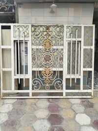 شباك حديد • ١٨٠×٢٣٠سم • نقوش زخرفية