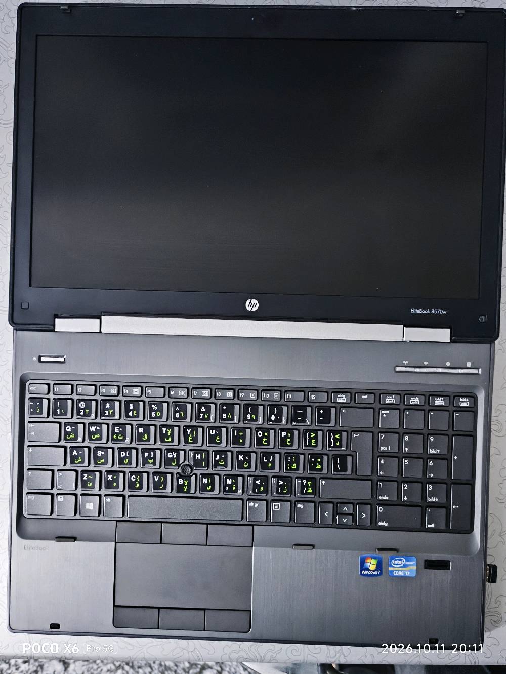 EliteBook 8570w • i7 الجيل الثالث • Quadro K1000M 2 جيجا