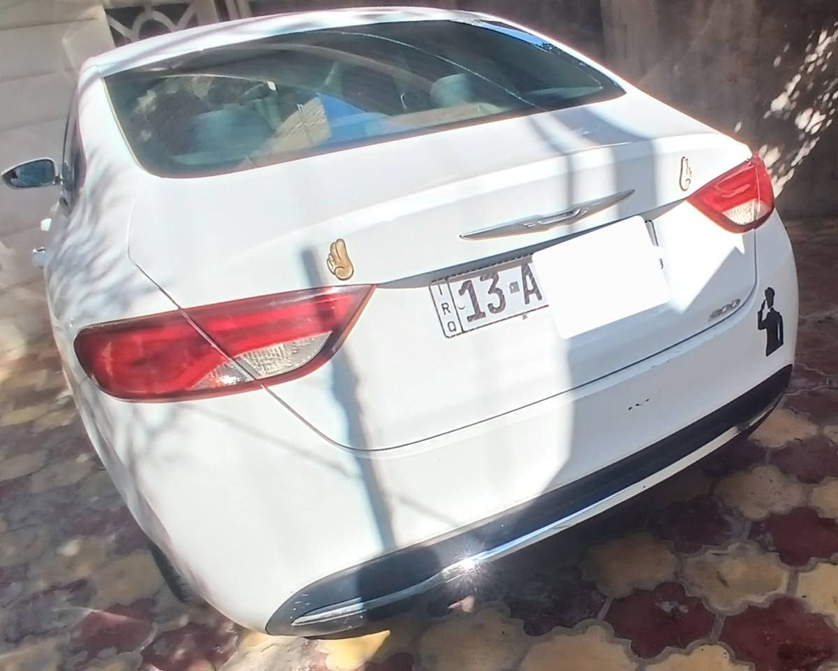 السلام عليكم 
كرايسلر C200 للبيع موديل 2015 مكينة 2400 اربعة سلندر تحكمات و المواصفات العادية للسيارة بيها باردات و السونار موجود و بيبان الصدر مفتوحات علمود التبريد و راجعات نفسهم والشواصي و المكينة و الكير شرط كفاله ما مفتوحات بالله  للتواصل ***********/ *********** السعر 96 و بيها مجال السيارة احلة من الصور و الباردات مأشر عليهم ممشاها 241 الف . حلة, بابل

نص مكتوب في الصور:
- رقم ميسان
- مركز السلطاني 4CH
- f السلطاني 4CH فحصنا لا يعرف الحدود
- الحله شارع 80 المؤدي الى كربلاء قرب أسماك الشجيري السلطاني
- *********** ***********
- الأسم مثنى عبد الزهره
- الموديل 2015
- نوع السياره سي ١٠٠
- تاريخ الفحص 2026\9\20
- رقم السياره ميبسان- 20529
- وقت الفحص م
- ملاحظه: نخلي كامل مسؤوليتنا بعد الفحص وتسليم التقرير الى الزبون
- الجانب الأيمن
- المصد الامامي
- الجانب الأيسر:
- المصد الخلفي
- التقرير النهائي للمركبة
- المركبة بصورة عامة مستعملة وتوجد رصعات وخدوش وكلمات اثر الاستعمال*
- بارد+تكحيل
- توجد رصعات في القماره+كلمات
- تم فتح الابواب الاماميه
- المصد الامامي تبديل+يوجد تكحيل في المصد الخلفي
- الكير والمحرك بحاله سليمه
- خدوش صبغ تبديل بارد
