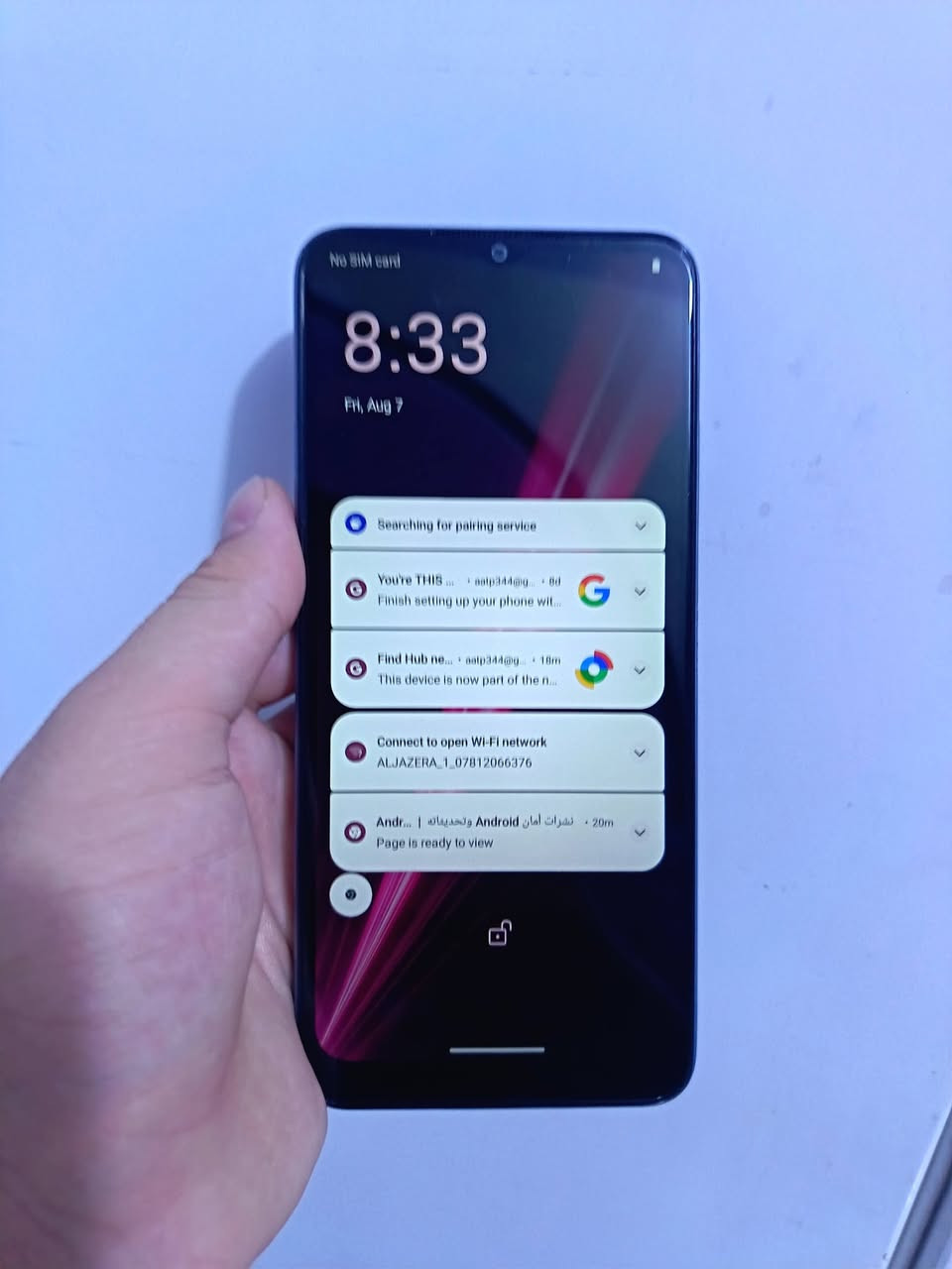 REVVL 6
لون بحري
دبل سيم كارت
نضافه 90%
ذاكره 64
بطاريه 4500
يشغل ببجي 40 فريم
سعر 65
العنوان بابل شارع 30
للاتصال ***********
