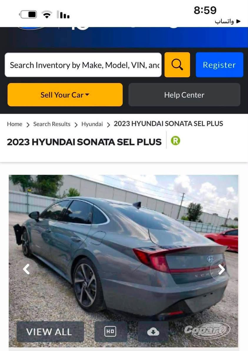 السلام عليكم
سوناتا 2023 فول مواصفات SEL plus  معروفه مواصفاته رقم بصره حرة بأسمي
بيه تبديل فقط بنيد وجاملغ الامامي راجع بارد لأصبغ ولا فتح
بيه قطعتين صبغ كلير 
السعر 163 بيه مجال 
***********
