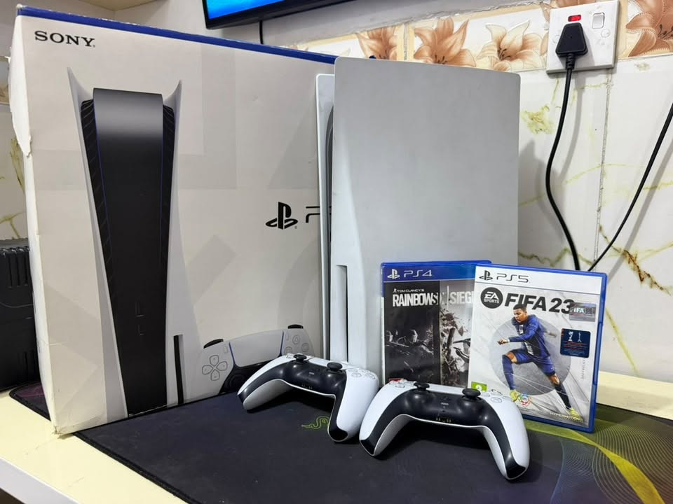 Ps5 بلي ستيشن 5 مع كافة ملحقاتة الاصلية جوستك 2والعاب
وfc26 و لعبةgtv5 ولعبة رينبو6 وقرص فيفا 23سعر ٧٥٠
للتواصل عبر الواتس اب ***********
