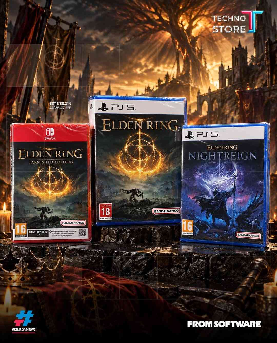 🔥 من عوالم FromSoftware المظلمة إلى أصعب المعارك وأعظم الانتصارات.

ألعاب صنعت تاريخ الـ Soulslike، حيث كل خطوة محسوبة، وكل هزيمة درس، وكل انتصار يستحق الاحتفال.

🎮 Elden Ring
⚔️ Dark Souls
🌑 Bloodborne

هل أنت مستعد تدخل عالم FromSoftware؟

#FromSoftware #DarkSouls #EldenRing #Sekiro #Bloodborne Gaming Soulslike

الآن في Techno Store 🎮 

✅‌‎الموزع المعتمد لشركه فونكو بالعراق
✅‌‎موزع معتمد لبطاقات يوغي بالعراق 

‌‎1️⃣الفرع الاول 
بغداد - الكاظمية - شارع اكد
***********

‌‎2️⃣الفرع الثاني 
بغداد - شارع الصناعة - قرب شركة النبع
***********
***********⁩l⁩

نص مكتوب في الصور:
- TECHNO STORE FEAR HUNTS ALL Bloodborne HUNTER OF A BRIGHTER NIGHT 33°18'33.2"N 44°26'47.2"E SOME NIGHTMARES NEVER END REALM OF GAMING FROM SOFTWARE
- TECHNO STORE 33°18'33.2"N 44°26'47.2"E REALM OF GAMING Bloodborne FEAR HUNTS ALL FROM SOFTWARE
- TECHNO STORE 33 18'33.2"N 44 26'47.2"E REALM OF GAMING FROM SOFTWARE
- TECHNO STORE 33°18'33.2"N 44°26'47.2"E REALM OF GAMING FROM SOFTWARE
- TECHNO STORE 33°18'33.2"N 44°26'47.2"E # REALM OF GAMING FROM SOFTWARE
- TECHNO STORE 33 18 33.2 N 44 26 47.2 E REALM OF GAMING FROM SOFTWARE
- TECHNO STORE 3318'33.2"N 4426'47.2"E REALM OF GAMING FROM SOFTWARE
- TECHNO STORE 33 18 33.2 N 44 26 47.2 E # REALM OF GAMING FROM SOFTWARE
- TECHNO STORE 33 18 33.2 N 44 26 47.2 E # REALM OF GAMING
- TECHNO STORE REALM OF GAMING