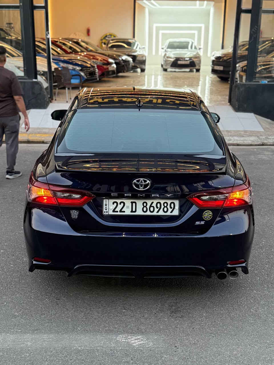 تويوتا كامري 2021 SE

سعرها : 173$
سيارة حادثها لايت مكسور حافه جاملغ بارد 
بل عراق صار بيها جاملغ وبابين صبغ 
بجم كبس ✅ 
بدوون دواخل  ✅
بدووون ايربك ✅

الاتصال
 ***********☎️
***********☎️

مواصفات : SE👇
شاشة 
كاميرا 
كشن كهربائي 
تحكمات ستيرن و تحديد سرعه 
لايتات  LED
كير و محرك بشرط   
ماشية 68 mil 
الايرباكات سليمة 
بدون دواخل 
العنوان : موصل/ جانب الايسر/ مدينه المعارض الجديده 
معرض الركن الذهبي 📍 موصل, نينوى
