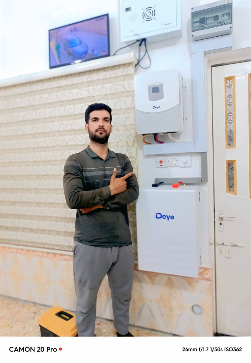 منظومة شمسية • قضاء الرفاعي • Deye 6.6KW