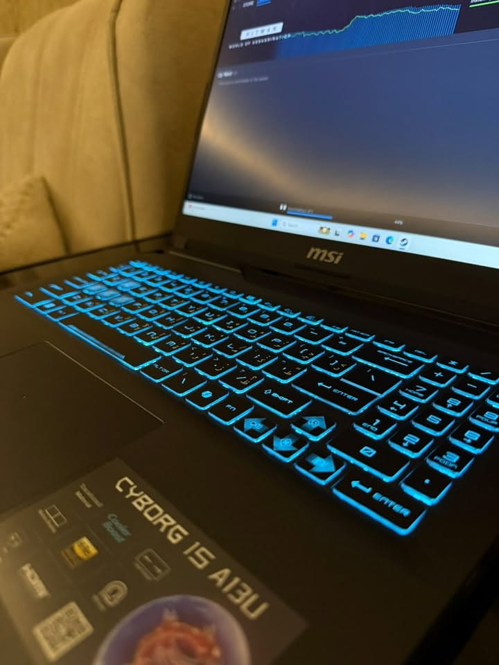 🔥 للبيع لابتوب MSI Cyborg 15 A13U 🔥
💻 الموديل: MSI Cyborg 15 A13U
🎮 كرت الشاشة: NVIDIA GeForce RTX 3050 6GB
⚡ المعالج: Intel Core i7 – الجيل 13
🚀 الرام: 16GB DDR5
💾 التخزين: 512GB SSD
مواصفات قوية جداً للألعاب، التصميم، المونتاج والبرامج الثقيلة 🎮💻🔥
✅ أداء سريع وسلس
✅ رام 16GB DDR5
✅ SSD سريع
✅ RTX 3050 بذاكرة 6GB
✅ معالج i7 جيل 13

📩 للمهتمين والاستفسار عن السعر والتفاصيل، مراسلة خاص.
*********** واتساب موجود
العنوان: بغداد الزعفرانيه
