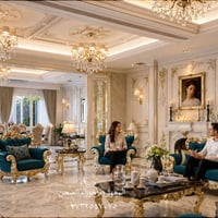 من الارشيف ...تصميم صالة معيشه وطعام المنصور الاميرات.  المعمارية حورا...