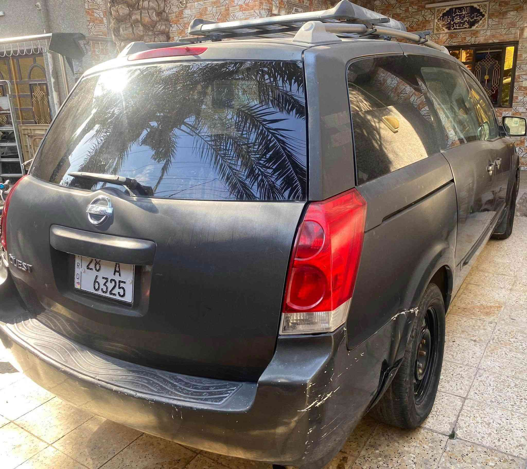 نيسان كويست 7 راكب
مديل 2006 
رقم نجف الجديد
بأسمي حاضر للتحويل او الوكالة
العنوان بغداد العبيدي 
***********
السيارة حلوه و خير من الله
السعر 47 ورقه
