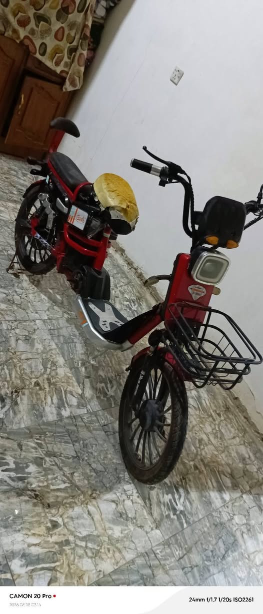 سلام عليكم
بيسكل شحن 4بطاريات قبل سبوعين مبدلهن تخم كامل 
4 سرع كهربائيات كلها شغاله بصمه وسويج 
نقصها بس سرج 
سعر 225 بيها مجال للطبيين 
عنوان الحسينيه مال الراشديه 
رقم ***********
