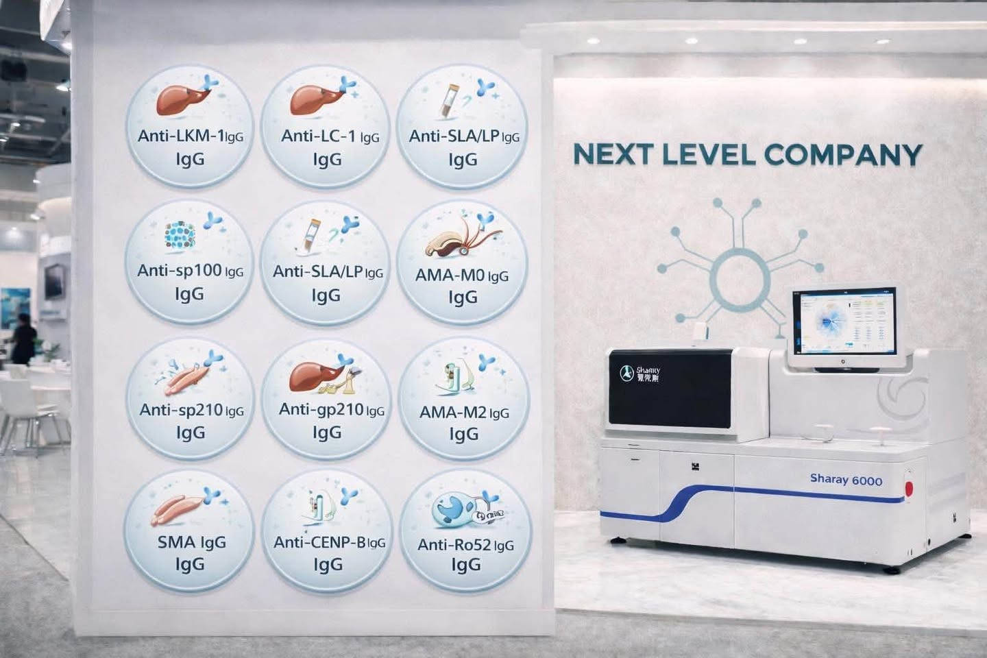 🔬 جهاز المناعة والهرمونات المتطور Sharay 6000
من شركة C-Luminary Biotechnology 🌐

🚀 تقنية Chemiluminescence — دقة، سرعة وكفاءة عالية

إذا كنت تبحث عن جهاز متكامل لفحوصات المناعة والهرمونات مع مرونة عالية في التشغيل والتجهيز، فإن Sharay 6000 يقدم لك حلولاً متقدمة للمختبرات:

✅ 20 موقعاً للكواشف
🔄 إمكانية إدخال وإخراج الكواشف أثناء عمل الجهاز دون الحاجة لإيقاف التشغيل
🧪 تحميل العينات بشكل عشوائي أثناء العمل (Random Access)
⚡ تشغيل مستمر ومرونة عالية في إضافة العينات والكواشف
📦 الأسعار تشمل جميع المستهلكات الخاصة بالجهاز
💰 أنت تدفع قيمة الفحص فقط دون أعباء إضافية على المستهلكات الخاصة بالجهاز.

🧬 قائمة واسعة من الفحوصات

يشمل الجهاز مجموعة واسعة من فحوصات المناعة والهرمونات، إضافة إلى فحوصات متخصصة، منها:

• FT
• Aldosterone (ALD)
• Renin
• Anti-GAD
• ASMA
• Inhibin B
• TSH
• فحوصات الجهاز العصبي
• والعديد من الفحوصات التخصصية الأخرى.

🤝 آلية تسديد مرنة ومناسبة للطرفين
نحن نعمل على تقديم حلول تجارية تساعد المختبر على تشغيل الجهاز والاستفادة منه بأفضل صورة ممكنة.

📞 للاستفسار والتفاصيل والعروض الخاصة بالمختبرات:
شركة المستوى القادم
📱 ***********

🔬 Sharay 6000 — حلول متطورة لفحوصات المناعة والهرمونات في مختبرك.

نص مكتوب في الصور:
- ANA Profile - 18 Tests Advanced Autoimmune Diagnosis with Sharay 6000 1 Anti-Histones IgG 2 Anti-SS-A (Ro) IgG 3 Anti-SS-B / La IgG 4 Anti-PM-Scl IgG 5 Anti-P0 IgG 6 Anti-CENP-B IgG 7 Anti-Ro52 IgG 8 AMA-M2 IgG 9 Antinuclear Antibody (ANA) 10 Anti-PCNA IgG 11 Anti-Scl-70 IgG 12 Anti-Nuc IgG 13 Anti-Jo-1 IgG 14 Anti-nRNP/Sm IgG 15 ANA Screen 18 Anti-a-Fodrin IgG
- Next Level Company Your Partner in Lab Excellence Innovate. Accelerate. Discover. Advanced Hormone Testing Accurate. Reliable. Efficient. Comprehensive hormone analysis for better insights and improved patient care. High Accuracy Precise results you can trust Fast Turnaround Timely results for better decisions Reliable Performance Advanced technology you can depend on Comprehensive Panel Wide range of hormone tests in one place User Friendly Intuitive software and easy operation Quality Assured Built to meet the highest laboratory standards Hormone Panel Testosterone FSH LH E2 (Estradiol) PRL (Prolactin) β-HCG Prog (Progesterone) uE3 (Unconjugated Estriol) PAPP-A free-β-HCG AMH (Anti-Müllerian Hormone) Sharay 6000 شركة المستوى القادم الوكيل الحصري لشركة C-Luminary c-luminary simplify | illuminate | innovate للتواصل والاستفسار +964 780 626 6662 High Accuracy Precise results you can trust Reliable Performance Advanced technology you can depend on Better Insights Empowering better decisions
- Type 1 Diabetes Diagnostics Accurate Type 1 Diabetes Testing with the SHARAY 6000 Type 1 Diabetes Tests 1 Anti-Islet Cell IgG 2 Anti-GAD IgG 3 Anti-IA2 IgG 4 Anti-Insulin IgG 5 Anti-ZnT8 IgG Full automation for reliable results Fast and efficient workflow Full automaton for reliable results Ideal for clinical and reference labs Fast and efficient workflow Ideal for clinical and reference labs