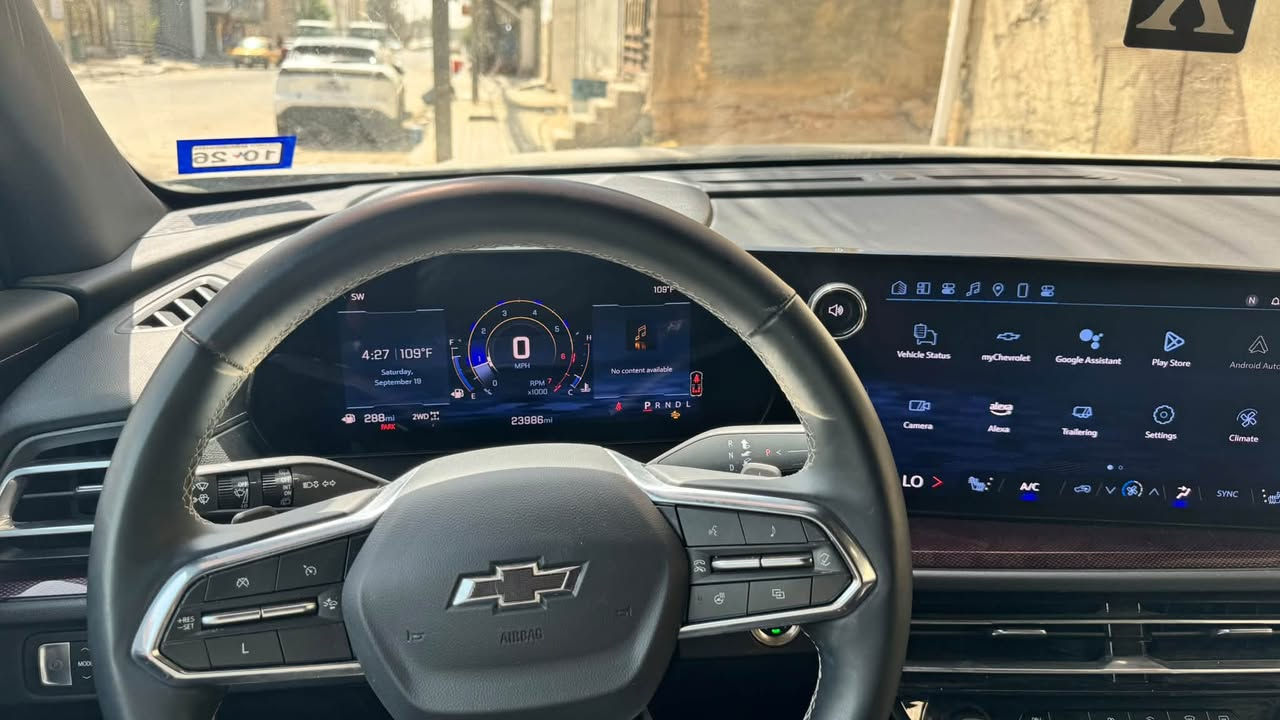 ترافرس 2024 الجديدة كليا
CHEVROLET TRAVERSE Z71 2024

فئة البلاك اديشن تجي شباك ويل كتابات علامات وحتى علامة البصمه تجي كلها باللون الاسود 

فول مواصفات عدا الفتحة 

ماشية ٢٣ مايل فقط بعدها ع مشي امريكا

دخول جديد تترقم كربلاء شهداء بأسمي 

 

حادثها خلفي خفيف فقط جنطة جميع الايرباكات سليمة  + تبديل بنيد اضرر اثناء النقل موجود القديم 

المواصفات : 

كشنات vip منفصل -  5 كاميرات (360) - رادارات 360امامي خلفي جانبي  - تدفئة كشنات - تدفئة ستيرن  - صندوق كهرباء - تشغيل عن بعد - نقاط عمياء  - كشن كهرباء - حساسات  - تحديد مسار - اوتو ستوب - توقف ذاتي عند الاقتراب من السيارات من الامام والخلف والجوانب - نظام ترحيب عند الاقتراب - قفل تلقائي - اشاير بالمري - هيتر بالمري - سايد بريك بصمة - 6 وضعيات قيادة - مناخ منفصل - فول تحكمات ستيرن - اضاءة العالي اوتو - منظومة زنون بلادي- دفع رباعي او امامي -فتح جنطة تلقائي عند الاقتراب

شاشة كبيرة بيها هواي خصائص وتحكم كامل بالسيارة من خلالها وتكدر تنزللها تطبيقات من المتجر مالتها بيه الكسا 

٧ راكب - ٣ قطع تبريد وبقية مواصفات الفول …. 

بمحرك 2500 تيربو جارج اقتصادي وسريع

للسعر (٢٨٥)

مكاني كربلاء المقدسة  

اي استفسار

***********

