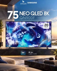 سامسونج QN900F • ٧٥ بوصة • 8K