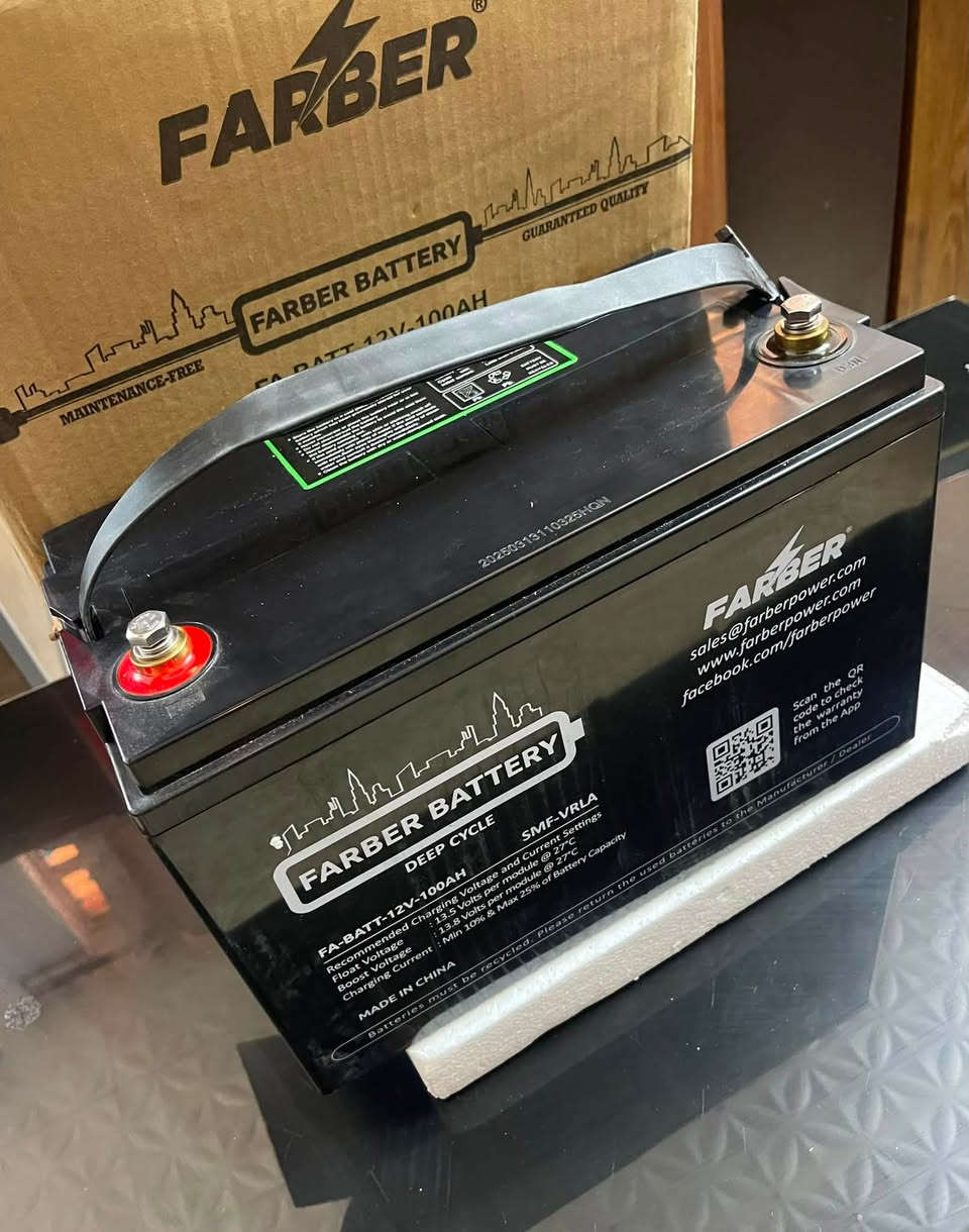 السلام عليكم ..
بطاريات شركه فاربر 100 امبير 12 V 
جديد كارتون مامستخدم  سعر ال￼قطعه 160 الف 
يوجد توصيل الى جميع المحافظات 
وتساب ‭***********‬
