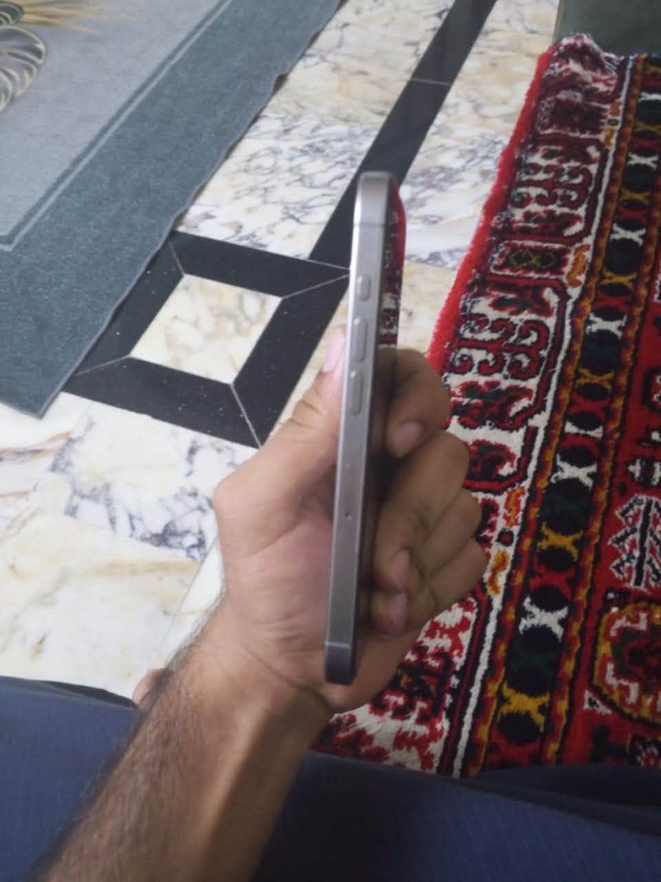 آيفون 15برو جهاز نضيف بحاله وكاله مامفتوح ابد مكان بغداد رقمي  ***********سعر 850قفل

نص مكتوب في الصور:
- ٩:٣٧
- حول
- الاسم
- iPhone
- إصدار iOS
- 27.0.1
- اسم الطراز
- iPhone 15 Pro
- رقم الطراز
- MTV53AA/A
- الرقم التسلسلي
- GJQ9G46T9R
- انتهت صلاحية التغطية
- الأغاني
- الفيديوهات
- الصور
- ٤٠
- التطبيقات
- ٢٦
- السعة
- ٢٥٦ غ.ب.
- ٩:٣٦
- حالة البطارية
- عادية
- تعمل بطارية iPhone هذه على النحو المتوقع. حول البطارية والضمان...
- الحد الأقصى للقدرة
- ٨٧٪
- هذا قياس لقدرة البطارية مقارنة بقدرتها عندما كانت جديدة. قد تتسبب القدرة المنخفضة بتقليل ساعات الاستخدام بين عملية الشحن والأخرى.
- عدد الدورات
- ٨٥٢
- هذا هو عدد مرات استهلاك iPhone لقدرة البطارية. معرفة المزيد...
- تاريخ التصنيع
- كانون الأول ٢٠٢٣
- أول استخدام
- نيسان ٢٠٢٤