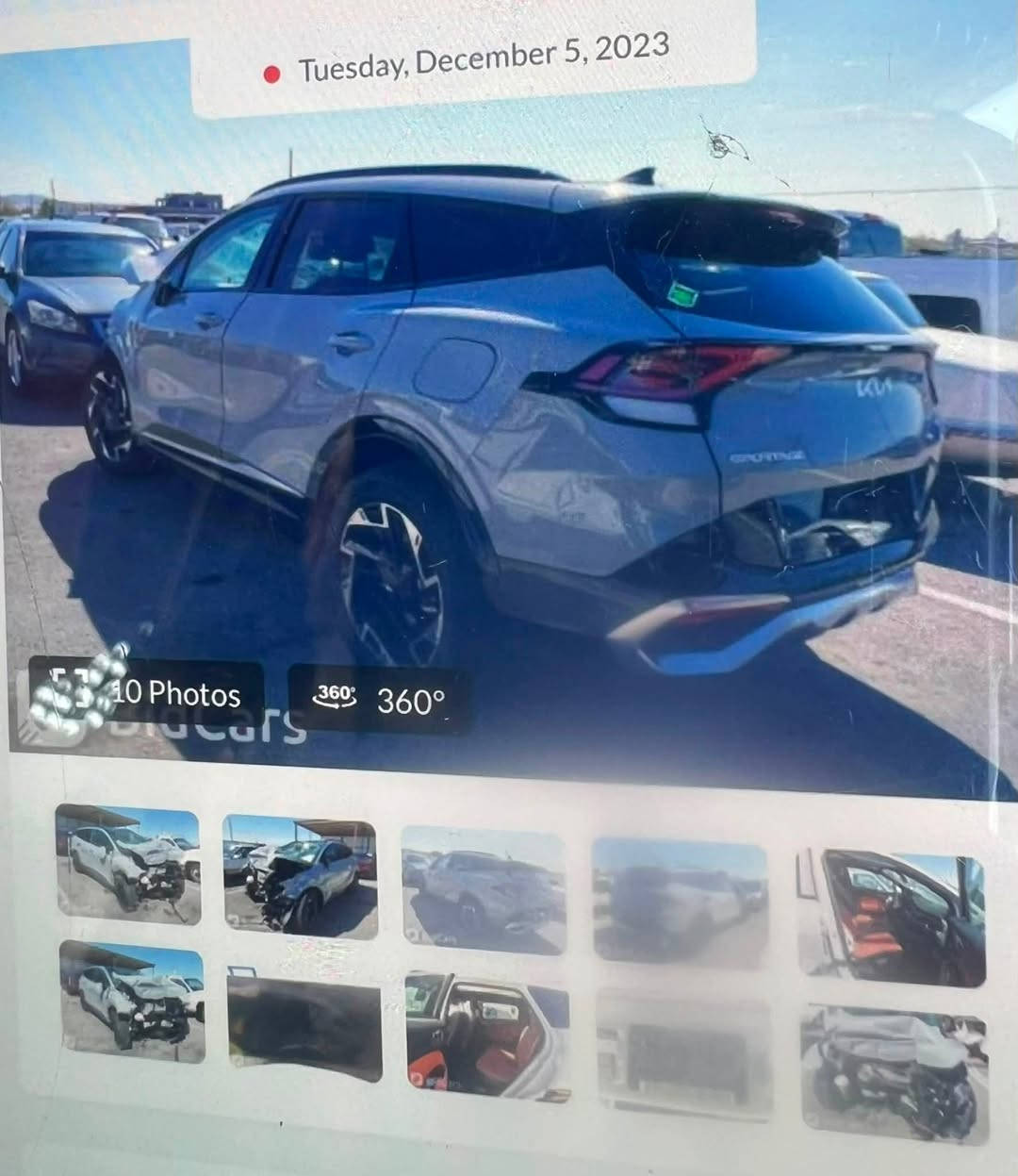 سيارة 🚙 كيه سبورتج موديل 2023وارد أمريكي لون إسمنتي داخل احمر فول مواصفات سيارة ماشية 25
السعر  155 للستفسار التصال ***********
بغداد مدينة الصدر
