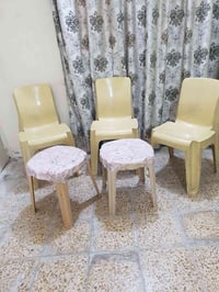 ٣ كراسي • ٢ طبلة • مجموعة كاملة