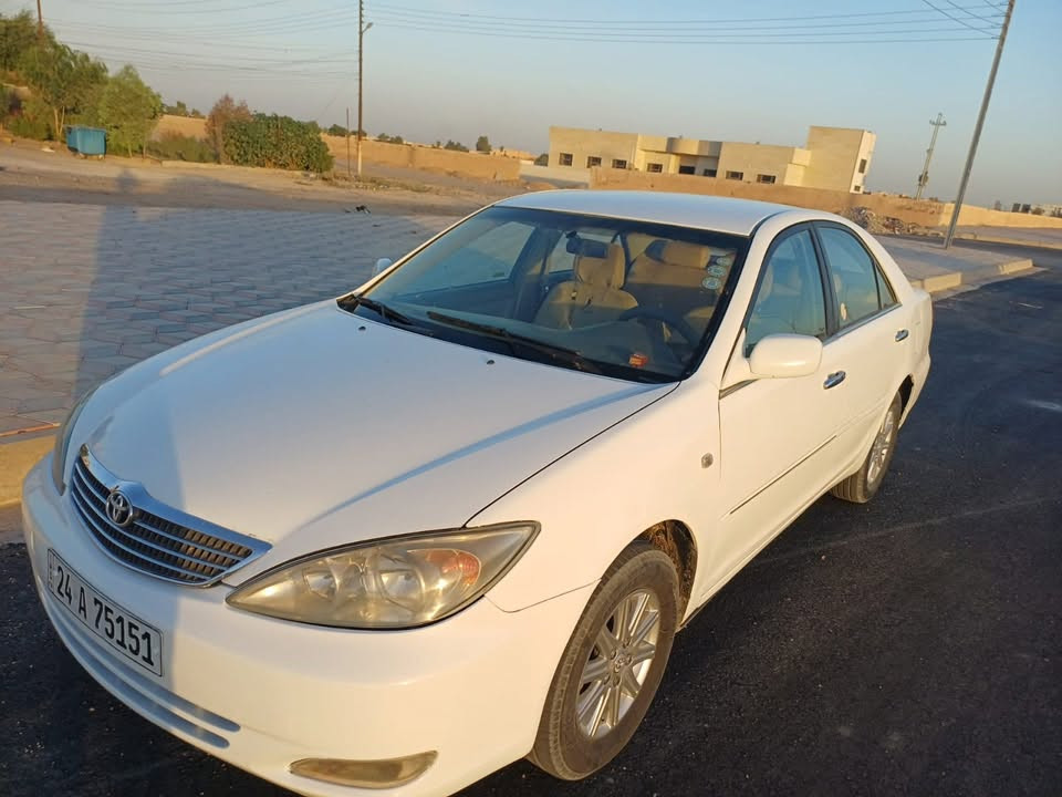 للبيع فقط كامري موديل 2004 خليجي  
رقم دهوك بسمي سنويه لل2030  سياره جاهزه 
ضررها فقط الجاملغ الخلفي بدون دواخل السعر 90 وبيها مجال للشراي  مكاني تكريت رقمي ***********
