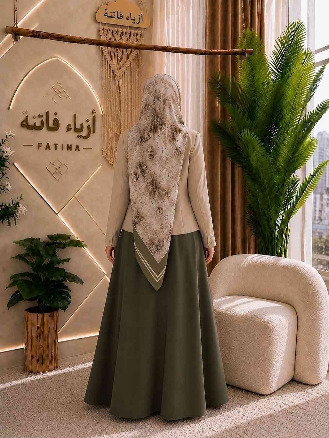 ازياء فاتنة
كوستم جميل وفخم للمحجبات 
فصال محتشم 
مكون مـטּ قطعتين فستان هاينك كلوش وسترة قصيرة 
موديلات فاتنة… ماتتفوت 
حصراً من ماركة فاتنة 
• طول الفستان 150 سم 
• فصال كلوش 
• طول السترة 70 سم 
• ⁠فصالها ابو السمجة 
• تنطي مظهر انحف باللبس
• ⁠ ✨الضهر عدل
قطعة تبقى وياج سنين وما تبطل موديلها 👌

متوفر حالياً بكمية محدودة
راسلينا خاص واحجزي بسرعة قبل النفاذ 💌

#ازياء_فاتنة⁩⁩
قالب راهي 
___________________________ 
🖊️ االــخـــــــاامــة (: 
كريب الروزالين ) :- هو احد انواع الاقمشة الممتازة الي ماسكة نفسها وماتلزك ؏ــلى الجسم ولا يخيل وميحتاج الى كوي بس شي بسيط
❥❥ ─── ❥❥ ❥❥ ─── ❥❥

القياسات القياسات 1/2/3/4 

🌱قياس 1):- 
تلبس وزن من 70 الى 80 كــــيـلـو ⚖️ 
يعني يلبس قياس. 40 . 42. 44 

🌱قياس 2 ):- 
تلبس وزن من 80 الى 90 كــــيـلـو ⚖️ 
يعني يلبس قياس. 46. 48 

🌱قياس 3):- 
تلبس وزن من 90 الى 100 كــــيـلـو ⚖️ 
يعني يلبس قياس. 50 . 52 

🌱قياس 4):- 
تلبس وزن من 100 الى 120 كــــيـلـو ⚖️ 
يعني يلبس قياس. 54. 56. 58 

_______________________ 
ســــعـــر  الكوستم بـــ 65 الفــــﮯ 
مع الهدية 🎁 الشال او الربطة 
________________________ 
للحجز والاستفسار المراسلة ؏ــلى الواتساب :- ***********
***********
