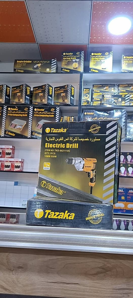 يتوفر في محلات الياقوت 
جميع المعدات الكهربائية والشحن من شركة  🟡Tazaka🟡

🔸️ دريل شحن دبل بطارية 
🔸️دريل كهربائي 
🔸️دريل همر 
🔸️ميزان الكتروني 40 كغم 
🔸️ميزان ساعة  20كغم 
🔸️كوسرة شحن 
🔸️كوسرة كهربائي بـ حجمين (115, 230)
🔸️بلور شحن دبل بطارية 
🔸️بلور كهربائي
🔸️مسدس صبغ كهربائي
📍موقعنا:ديالى /كنعان الشارع العام 
للأستفسار والطلب:***********
 #محلات_الياقوت
#Tazaka
#معدات
#كوسرة
#دريل
#بلور
#ميزان
