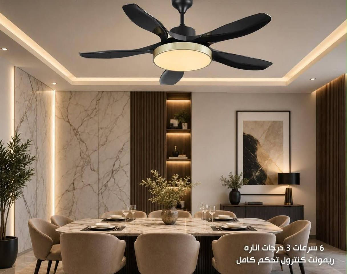 ✨ أناقة تكمّل ديكور بيتك ✨ 
مراوح ديكورية بتصاميم راقية تجمع بين الجمال، الفخامة والأداء 🌬️🏡
اختار المروحة اللي تناسب ديكورك وخلي كل زاوية ببيتك تحچي عن ذوقك 🤍
📍 مستقل للإنارة الحديثة 💡 إنارة وديكور يخلّون بيتك أجمل  توصيل جميع محافظة العراق رقم الاتصال ***********

نص مكتوب في الصور:
- مروحة سقفية ديكور إنارة محيطية مروحة بدون شفرات صوت ثلاثي الأبعاد الكود 902
- إنارة LED توزيع هواء واسع تصميم عصري الكود 901
- 6 سرعات 3 درجات اناره ريمونت كنترول تحكم كامل
- 6 سرعات 3 درجات اناره
- ريمونت كنترول تحكم كامل