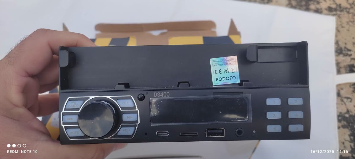مسجل طابق واحد جديد من بإله اوربي فول مواصفات ماعدا قرص...بدون شاشه بيه خاصية اتخلي👇
موبايل مكان شاشه بيه استاند موبايل
ماركه صيني درجه اولى دبل انتكريت دبل مضخم الصوت متغير ألوان عندي توصيل كل محافظات العراق
سعره مع توصيل 38الف لحجز ***********

نص مكتوب في الصور:
- REDMI NOTE 10
- 16/12/2025 14:17
- REDMI NOTE 10 16/12/2025 14:16
- 16/12/2025 14:16