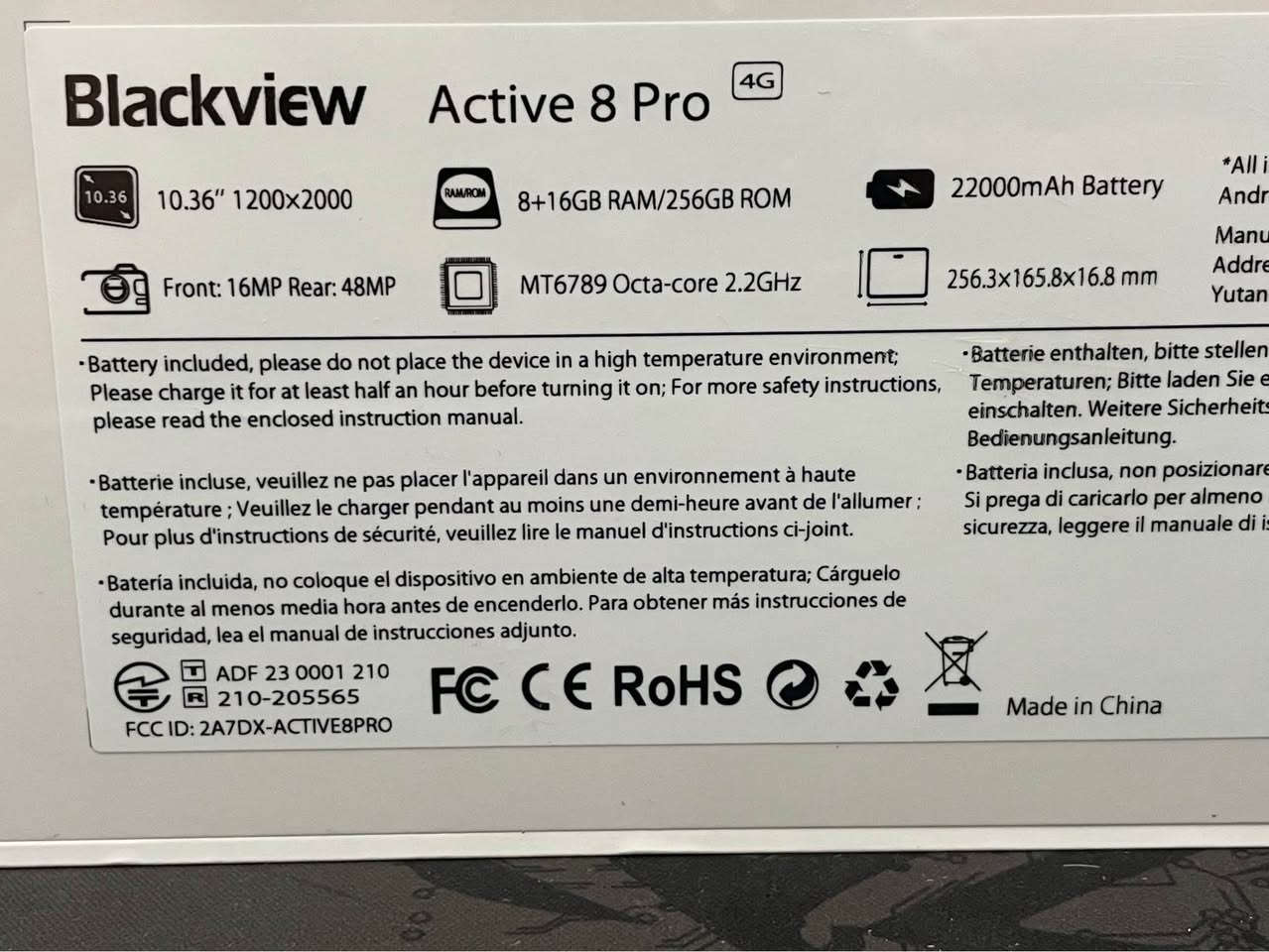 🔥 تابڵێتی بەهێز و خۆڕاگری Blackview Active 8 Pro (4G) بۆ فرۆشتن! 🔥

ئەگەر بەدوای تابڵێتێکدا دەگەڕێیت کە بۆ کار، یاری، و سەفەر بێوێنە بێت و شەحنێکی بێسنووری هەبێت، ئەم جۆرە باشترین هەڵبژاردنە!

📌 تایبەتمەندییە سەرەکییەکان:
* باتری زەبەلاح: 22,000 mAh (بۆ چەندین ڕۆژ بەکارهێنانی بەردەوام بەبێ شەحنکردنەوە).
* 
* میۆری و بیرگە: 256GB ROM + 24GB RAM (8GB ئەسڵی + 16GB زیادکراو) — زۆر خێرا بۆ هەموو بەرنامە و یارییەک.
* 
* ڕامان (شاشە): 10.36 ئینج بە ڕوونی بەرز (1200x2000 2K).
* 
* پرۆسێسەر: MediaTek MT6789 Octa-core 2.2GHz.
* 
* کامێرا: کامێرای دواوە 48MP (پشتگیری ArcSoft) + کامێرای پێشەوە 16MP.
* 
* دەنگ: سیستەمی دەنگی بەهێزی HARMAN AudioEFX.
* 
* سیستەم: پشتگیری سیمی 4G ئینتەرنێت دەکات.
* 
* دیزاین: زۆر بەهێز و دژە زەبر (Rugged Tablet).
* 
‎📦 بارودۆخ: ئامێرەکە زۆر خاوێنە / لەناو کارتۆندایە (سفڕ).

💰 نرخ: [٥٠٠ هەزار] 
📍 شوێن: [هەولێر] 
📞 بۆ پەیوەندی و کڕین: [***********] أربيل, العراق
