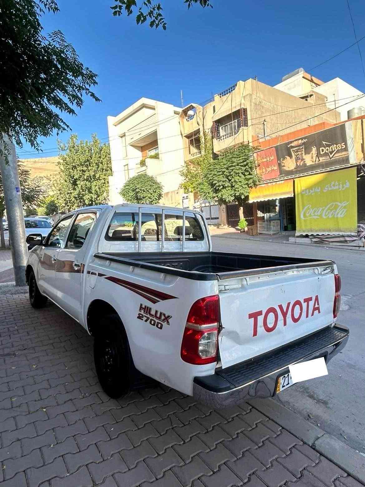 Toyota Hilux 2006 115$ 
مەرزیە ٢٠٠٦ سعودی 2.7 
پێش و دوای کراوە بە ٢٠١٤ 
ڕەقەم سلێمانی سەنەوی و ژینگەی تا ٢٠٣١ تازەیە بە ناوی خۆمانەوەیە 
گێڕ و مەکینەی بێعەیبە 
ڕەسمی سۆنەری دانراوە 
نرخی ١١٥$ معەمەلەیەکی کەم گۆڕینەوە ناکەم بەس فرۆشتن 
سلێمانی ناوشار 
سەیارەی مەعرەز نیە 
*********** السليمانية, العراق
