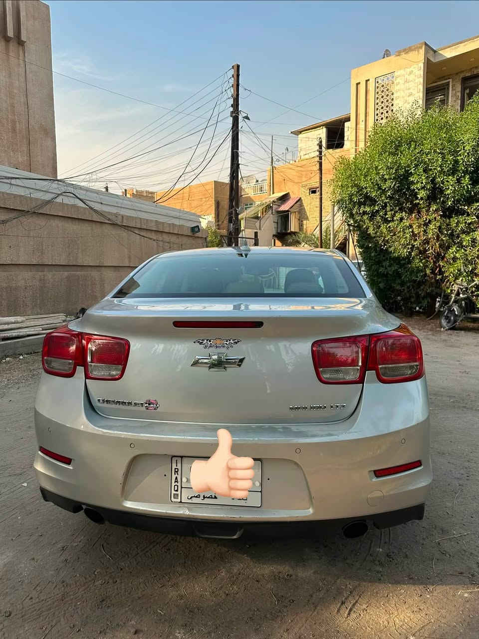 محرك ٢٤٠٠ 
مواصفات LTZ
فتحة 
شاشة كبيرة
قاصة
كراسي كهرباء جلد وقماش
لايت زنون عدسة ترحيب
هاند بريك بصمة
حساسات خلفية
كاميرا خلفية
تحكمات ستيرن
مثبت سرعة

باب السايق مبدل ومصبوغ
جاملغ السايق مبدل نفس اللون
باب خلف الراكب مبدل نفس اللون
صبغ وتعديل بسيط بالجاملغ خلف الراكب

السعر ٨٨ وبي مجال

***********
