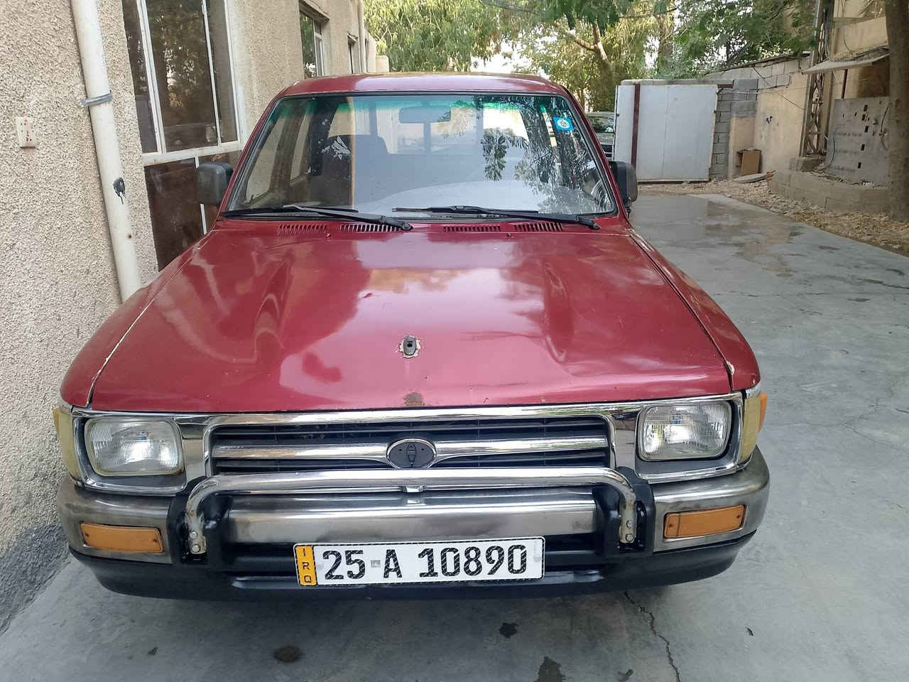 سلام عليكم 
بيكم تيوته 1991 رقم كركوك بسمي 
اي نقص مابيه كله شغال كهربائيات 
محرك شرط 
صدر جديد 
سنويه تنتهي 2029
مكان السياره ديالى بعقوبه 
***********
