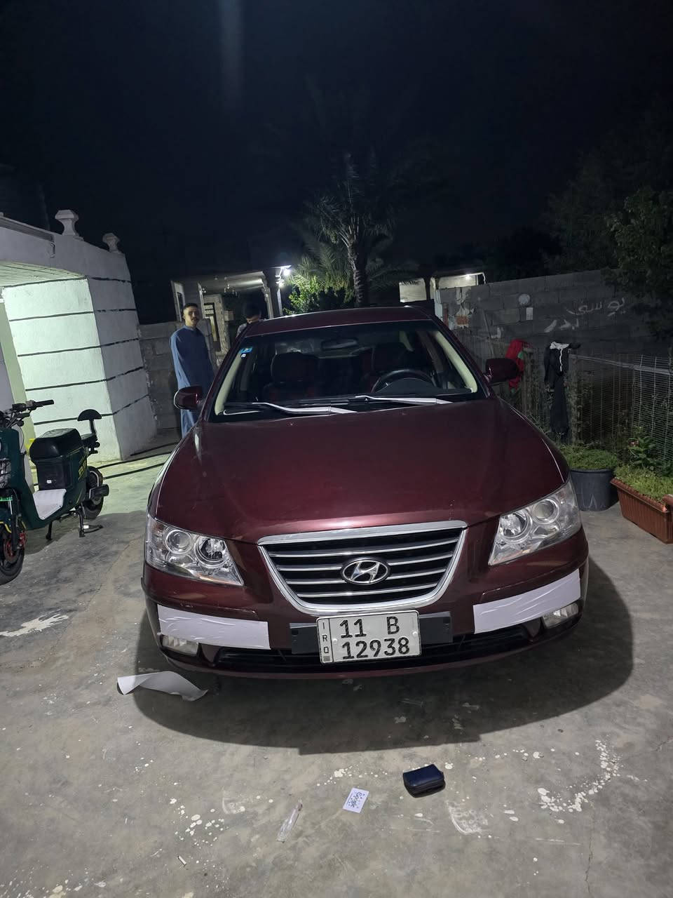 سوناتا ٢٠٠٩ خليجي رقم بغداد انكليزي محرك ٢٤٠٠ دوش بيه ٣ قطع صبغ جماليه بدون دواخل السعر ٩٧ مكان السياره بغداد اليوسفيه  رقم الهاتف ***********

