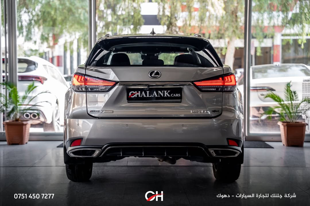 Lexus RX 350 F Sport

السنة: 2022
الممشى: 32,000 ميل
الحالة: USA
الموقع: دهوك

المحرك ونظام الدفع:

* محرك V6 سعة 3.5 لتر
* القوة: 295 حصان
* العزم: 370 نيوتن متر
* ناقل حركة أوتوماتيك 8 سرعات
* نظام دفع AWD

المواصفات:

* فئة F Sport
* شاشة وسطية
* Apple CarPlay + Android Auto
* كاميرا خلفية
* حساسات أمامية وخلفية
* مقاعد جلد رياضية
* مقاعد أمامية كهربائية
* تدفئة وتبريد المقاعد
* فتحة سقف
* تشغيل ودخول ذكي
* مثبت سرعة
* مصابيح LED
* جنوط F Sport
* أنظمة أمان ومساعدة السائق

📞 ***********
شركة جلنك وليد صبري – دهوك

#Chalank_cars_duhok

نص مكتوب في الصور:
- *********** CH شركة چلنك لتجارة السيارات - دهوك
- *********** شركة چلنك لتجارة السيارات - دهوك
