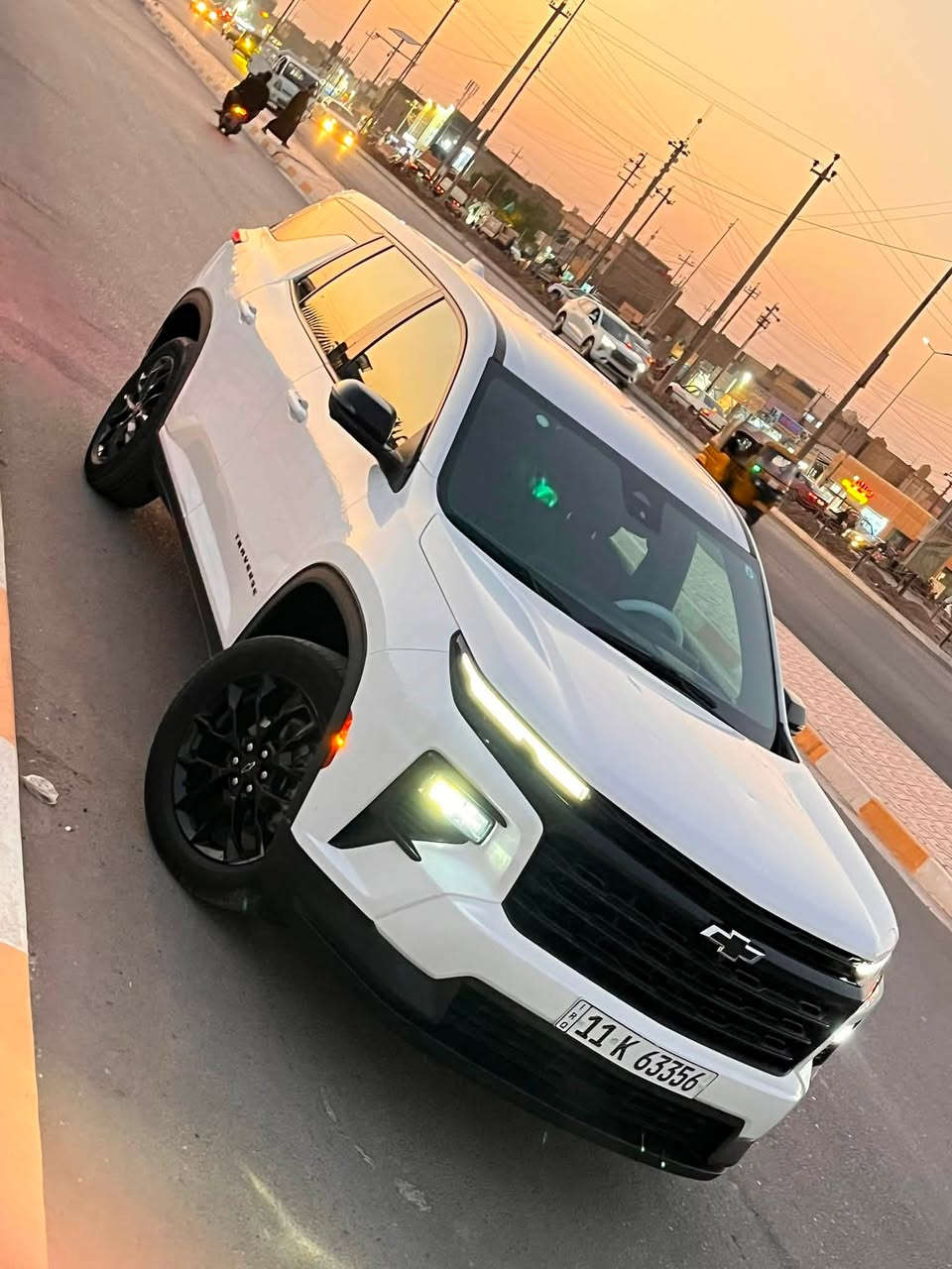 ترافرس 2024 lt
ماشيه 50 الف كيلومتر 
كامرات 360 درجه 
اربع وضعيات قياده 
السياره حادثهه صندوك وبيهه بارد جاملغ خلفي 
جاهزه من كل النواحي 
مراوس بدوج رام شعندك نزل 
***********
