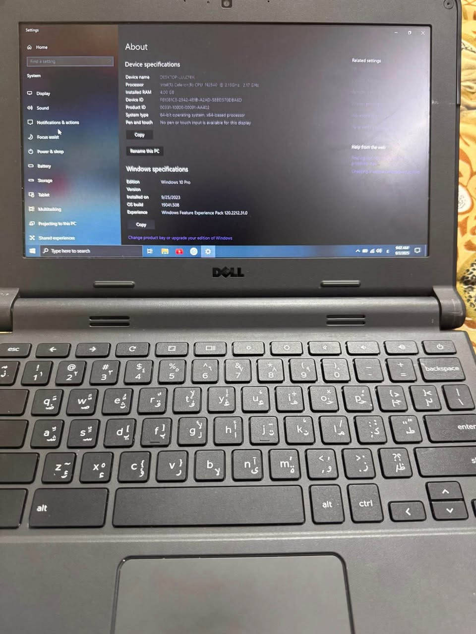 بمناسبة العودة الى المدارس و الجامعات
عرض خاص – لابتوب dell✨ مستعمل نظيف

متوفر قطعتين فقط

المواصفات 

✅ شاشة 14 إنج HD – حجم مثالي للطلاب والأطفال

✅ مناسب للتعليم الأونلاين + الألعاب الخفيفة + التصفح

✅ بطارية تدوم ساعات

✅ ضمان تشغيل

✅صوت عالي الجودة

✅ ويندوز 10 مع كافة برامج الطباعة المكتبية

مع هدية ماوس + شاحنة سعر 55 الف عنوان الموصل 

تواصل خاص
***********
