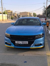 جارجر sxt للبيع موديل ٢٠١٩ لون بحري  رقم اربيل  ضرر فقط جاملغ امامي عك...